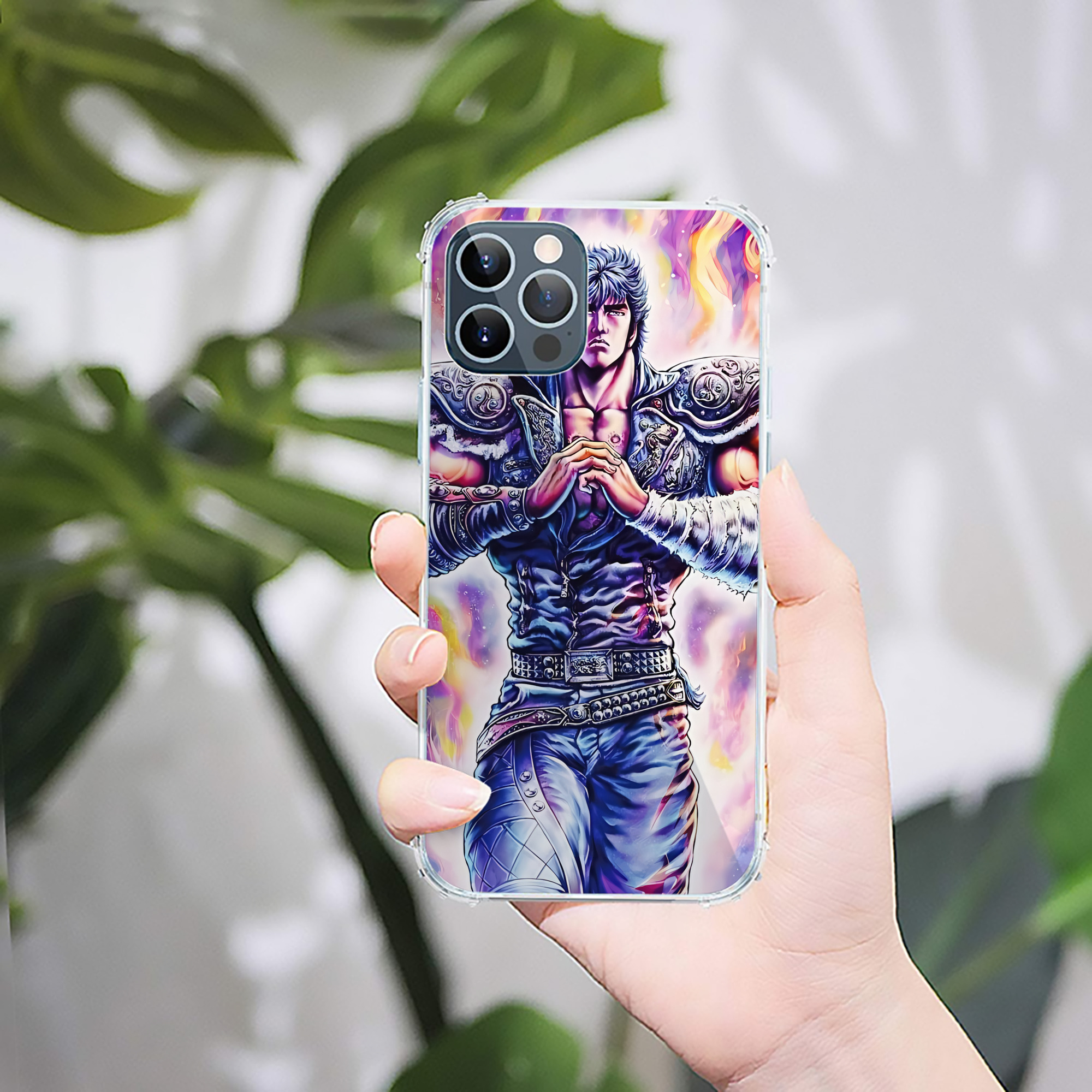 （画像用） 北斗の拳 Fist of the North Star 【iPhone 12シリーズ対応】透明スマホケース（クリアソフトケース）